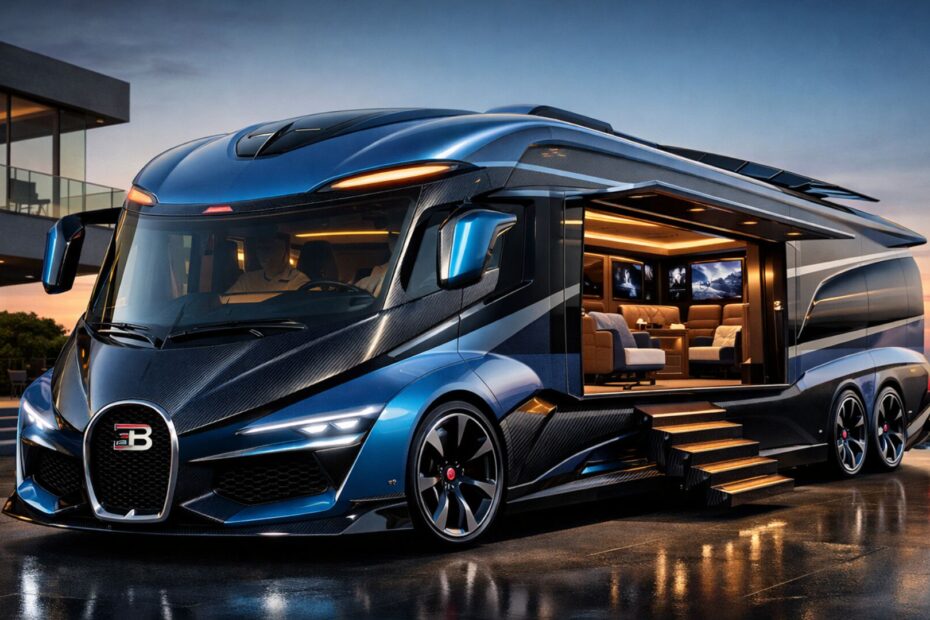 Bugatti Hyper Motorhome 2026 Revelado: Autocaravana de Ultra-Lujo con Potencia de Hiperauto, Confort de Jet Privado y Vida Inteligente con IA