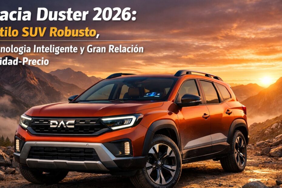 Dacia Duster 2026 revelado: estilo SUV robusto, tecnología inteligente y gran relación calidad-precio para compradores globales