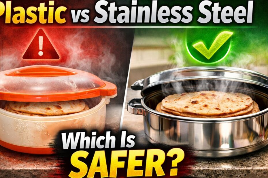 Plastic vs Stainless Steel Casserole: The Shocking Truth About Which One Is Safer for Storing Rotis!